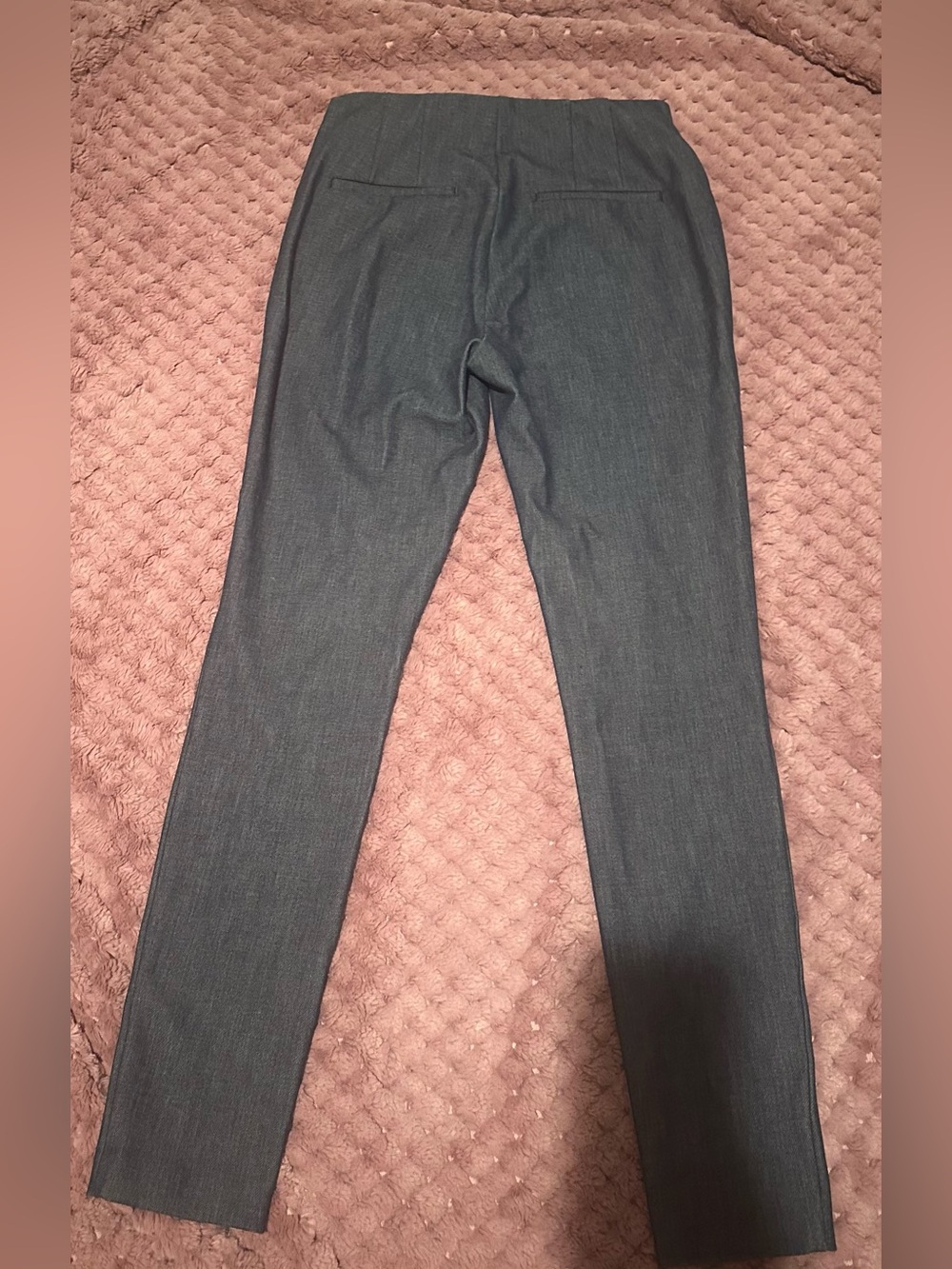 LOFT denim chambray highwaist skinny trousers Sz 6 Tall - Picture 4 of 10